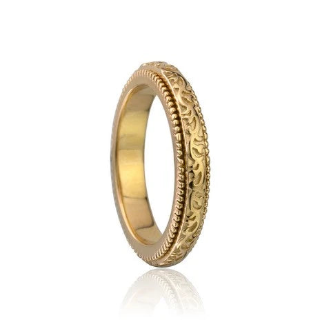 Rosebud Sterling Silver Stackable Meditation Ring