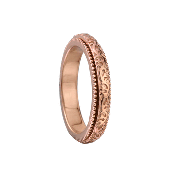 Rosebud RGV - 14 KT Rose Gold Vermeil Meditation Ring