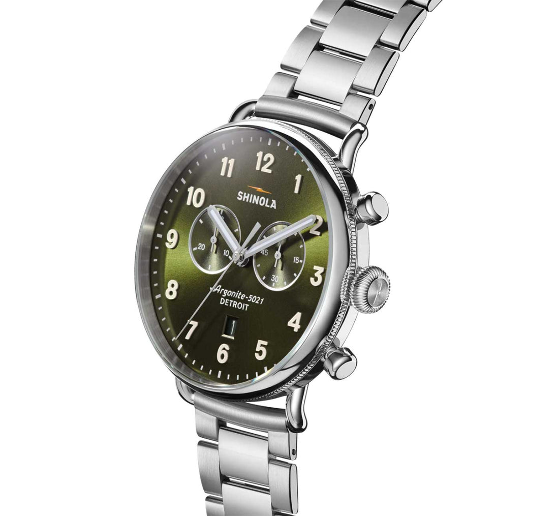 Canfield Chronograph Watch - Dark Olive