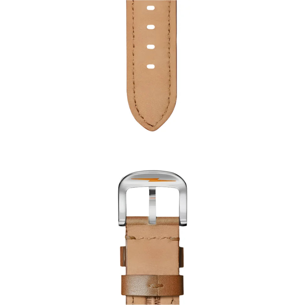 22mm Largo Tan Leather Watch Strap - Largo Tan