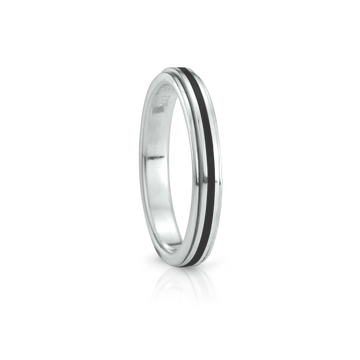 Shanti Sterling Silver Meditation Ring - Versatile Design