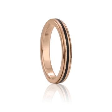 Shanti RGV: Stackable 14KT Rose Gold Meditation Ring