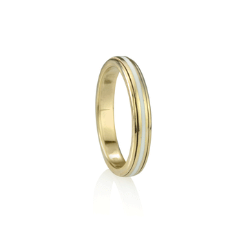 Virtue YGV: Stackable Meditation Ring in Gold Vermeil