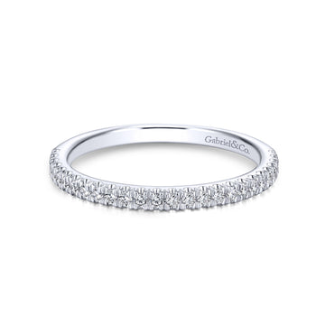 14K White Gold Matching Wedding Band