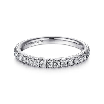 14K White Gold Matching Wedding Band