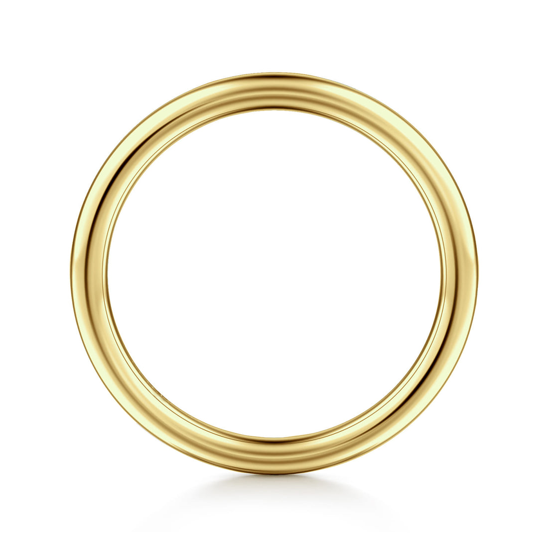 14K Yellow Gold Plain 1.7mm Wedding Band