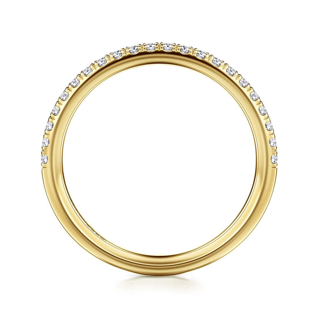 14K Yellow Gold Diamond Matching Wedding Band