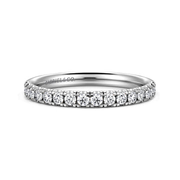 14K White Gold Diamond Matching Wedding Band