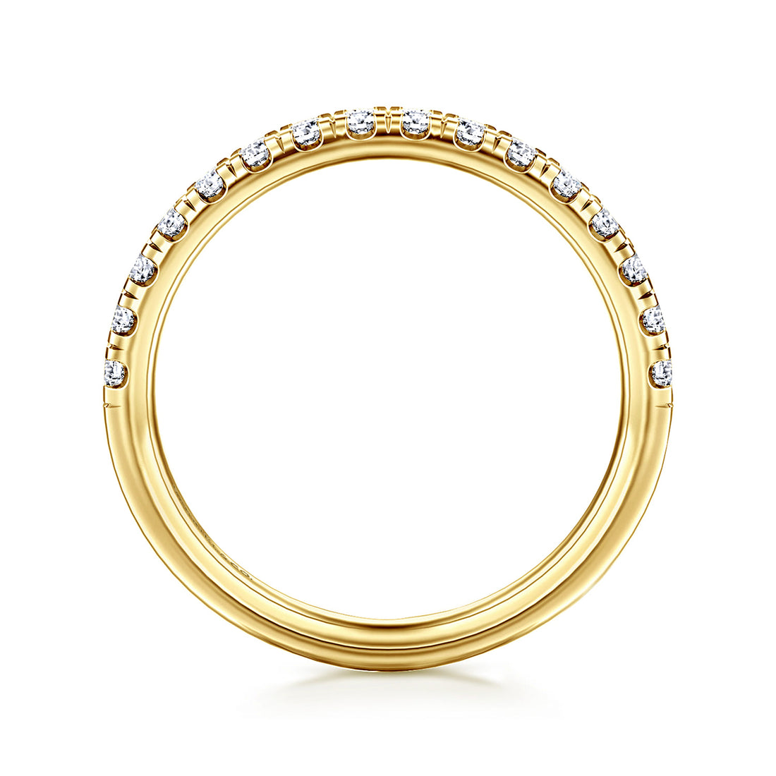 14K Yellow Gold Diamond Matching Wedding Band