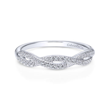14K White Gold Matching Wedding Band