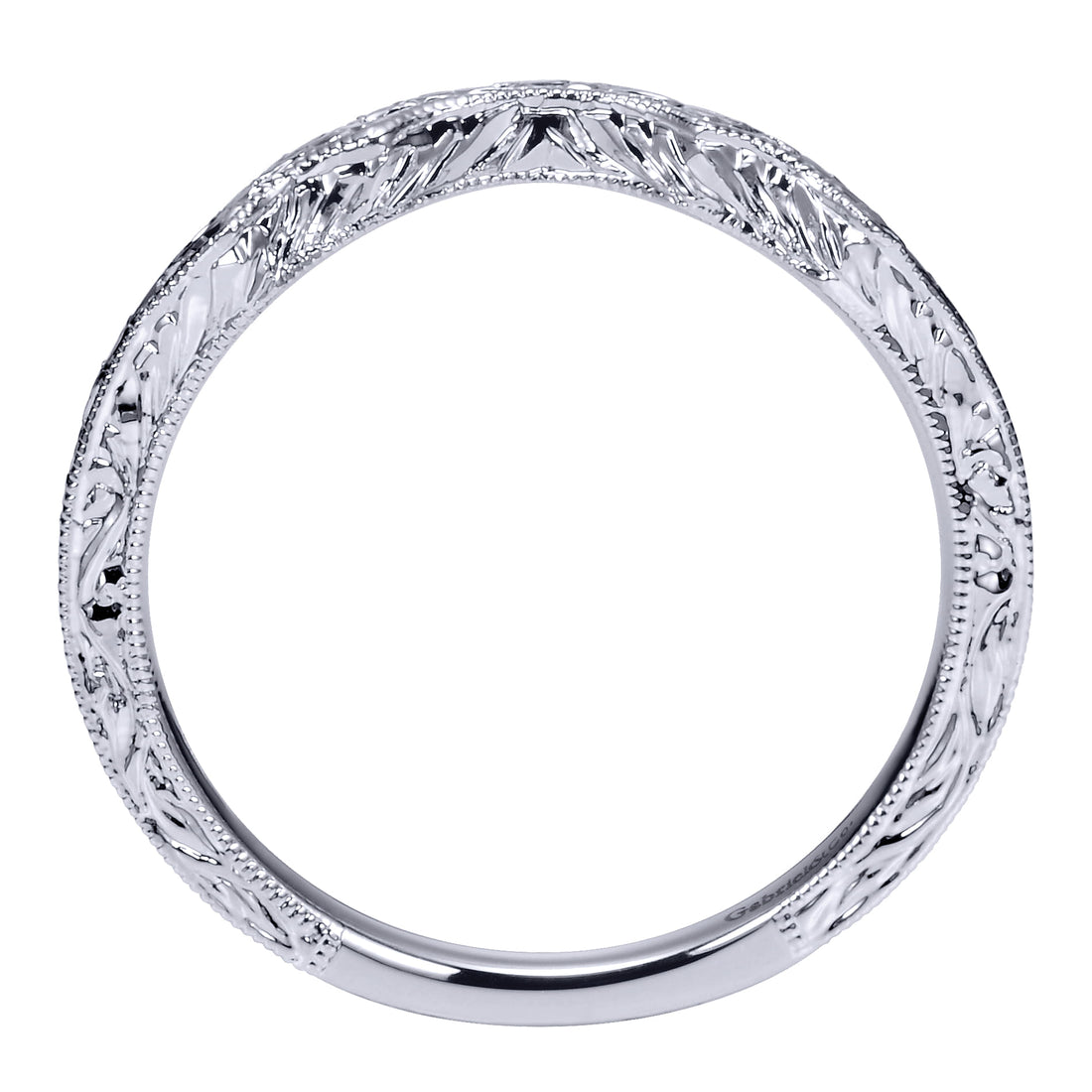 14K White Gold Matching Wedding Band