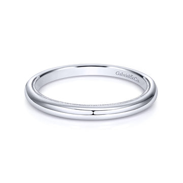 14K White Gold Matching Wedding Band