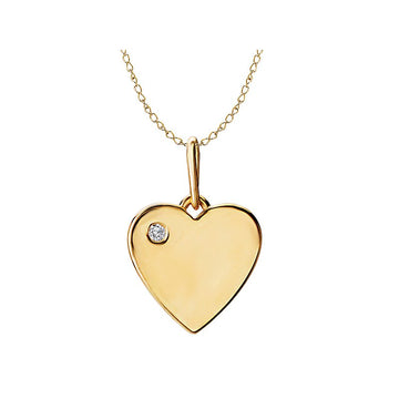 14kt Diamond Heart Necklace