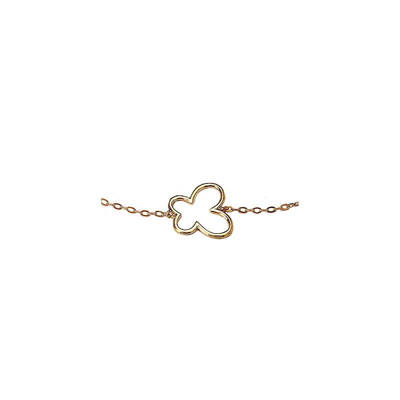Italian 14kt Butterfly Bracelet