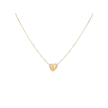 Italian 14kt Gold Toggle Heart Necklace