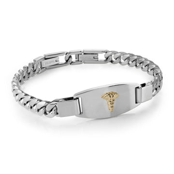 7.7mm Curb Medic Alert Bracelet