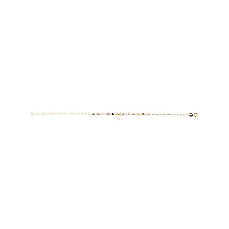 Italian 14kt Gold Heart Bracelet