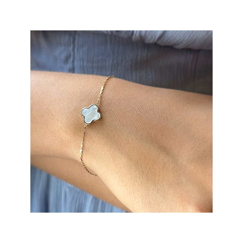 Italian 14kt Mother of Pearl Bracelet