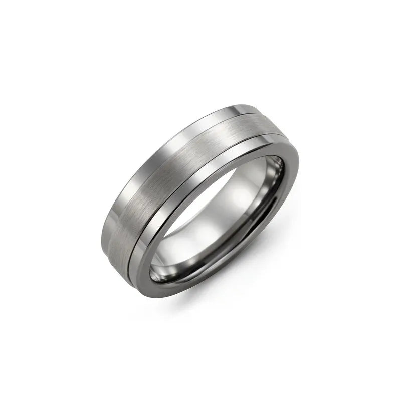 Plain Satin Finish Gold Wedding Band