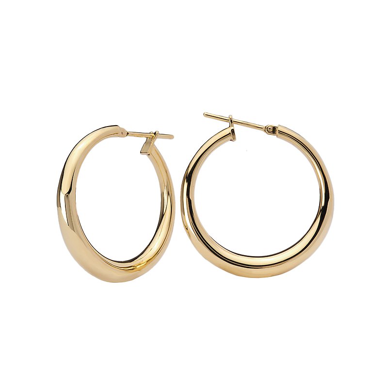 Italian 14kt Hoop Earrings