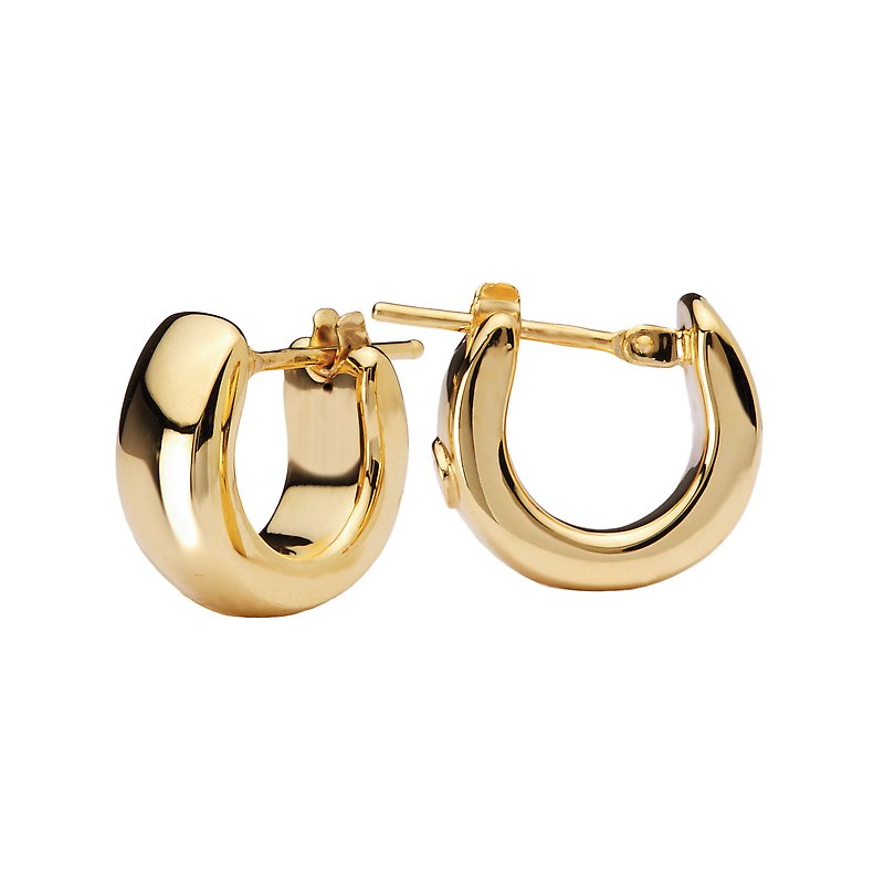 14kt Gold Huggie Hoop Earrings