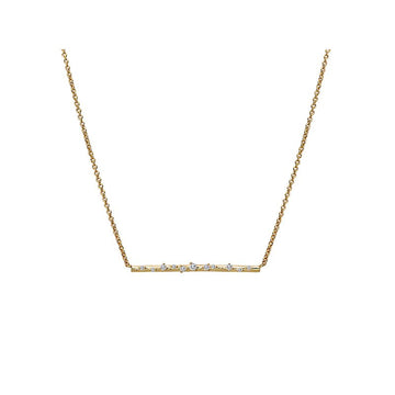 14kt Diamond Bar Necklace