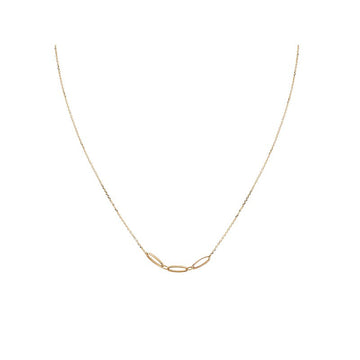Italian 14kt Gold Triple Link Necklace
