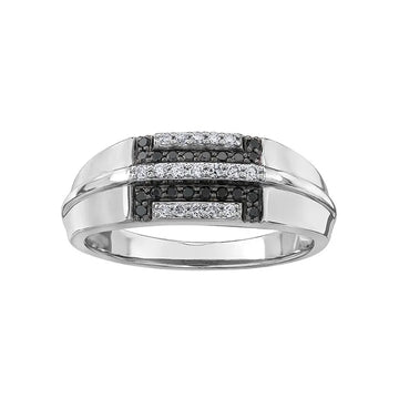 Enhanced Black Diamond Gents Ring