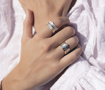 Eden Meditation Ring - Sterling Silver & Gold