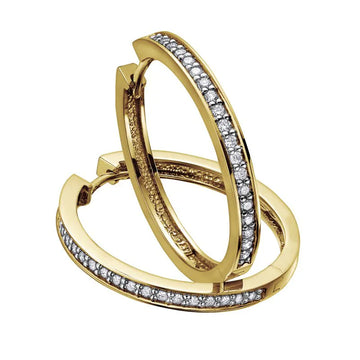 Diamond Hoop Earrings