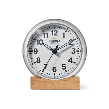 6" Runwell Clock - White