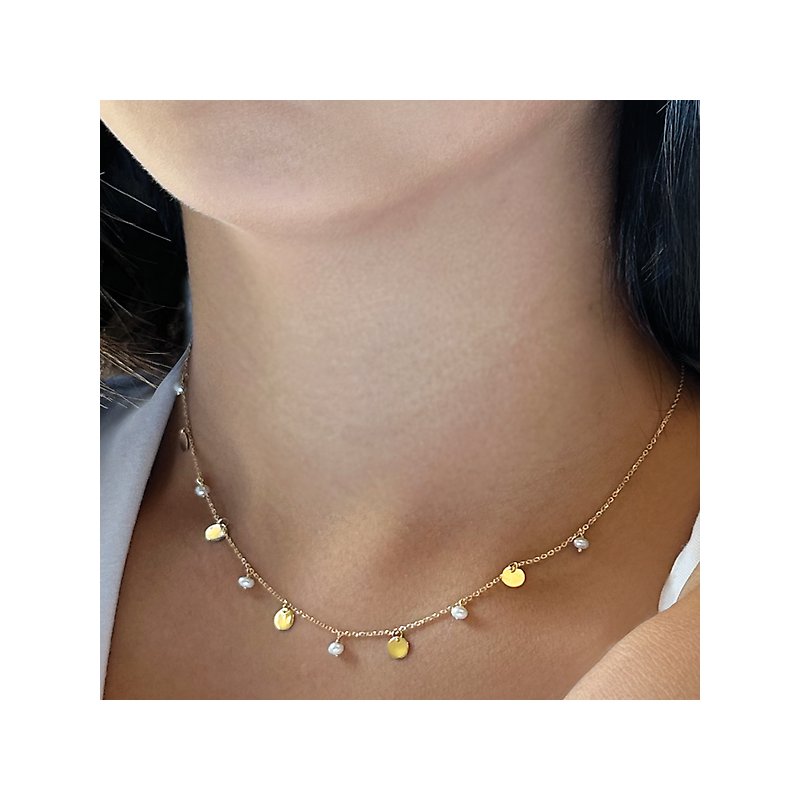 Italian 14kt Pearl Necklace