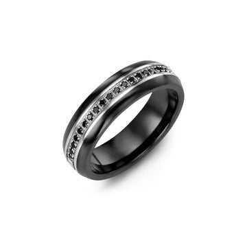 Eternity Black Diamond Wedding Ring