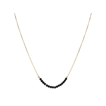 14kt Gold Italian Spinel Bead Necklace