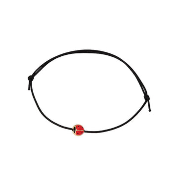 Italian 14kt Red Ladybug Bracelet